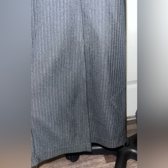 Manière De Voir Black Wide Leg Trousers With Steel Belt Size 4 - Picture 5 of 8